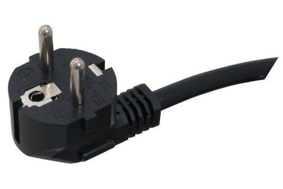 Anschlußkabel m. Stecker 1,5 m länge 3 x 0,75mm² Schwarz