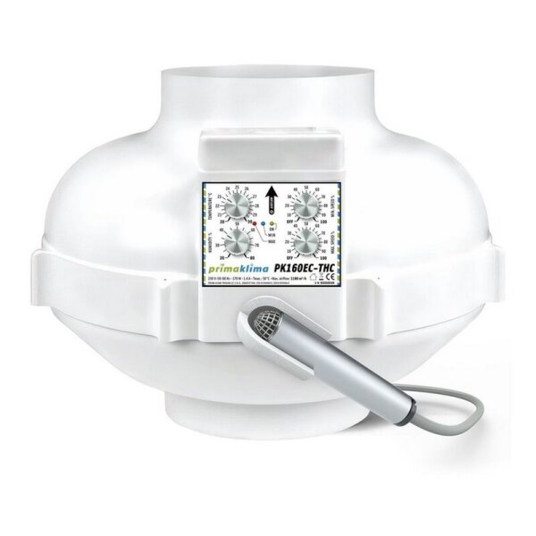 Prima Klima EC-THC Ventilator Temp&Hygro Control 1180m³/h 160mm
