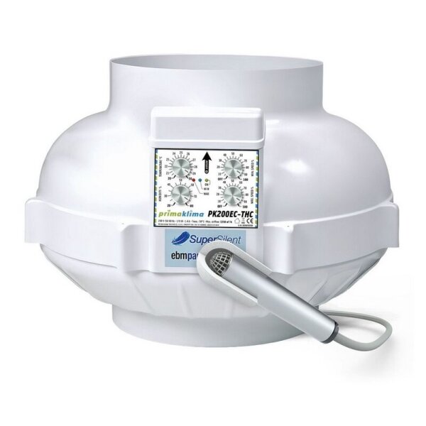 Prima Klima EC-THC Ventilator Temp&Hygro Control 1350m³/h 200mm