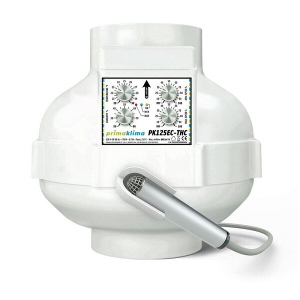 Prima Klima EC-THC Ventilator Temp&Hygro Control 680m³/h 125mm