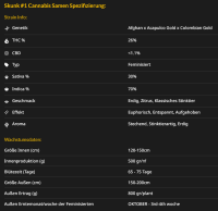 Skunk #1 3StcK/30%Sat.70%Ind./65-75Tage