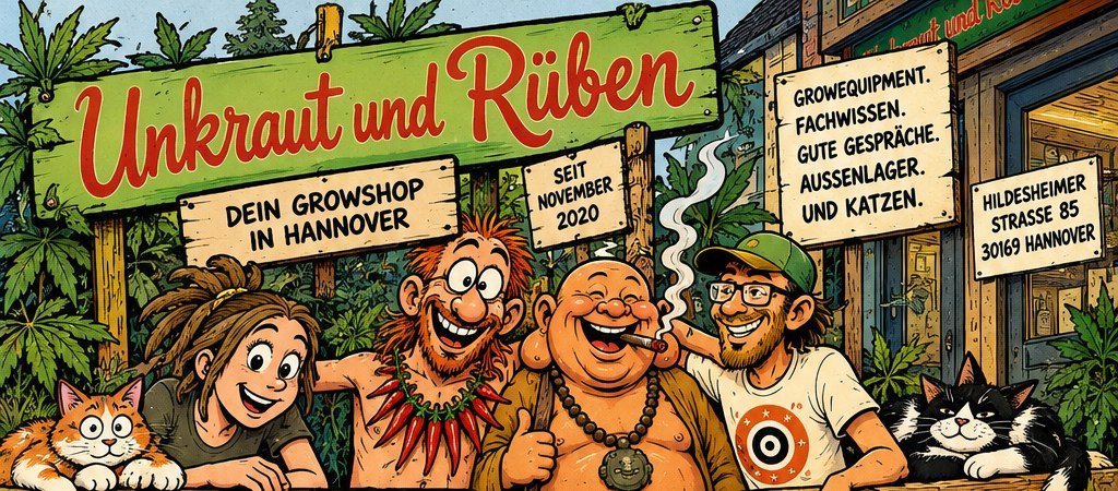 Das Team von Unkraut und Rüben – dein Growshop in Hannover